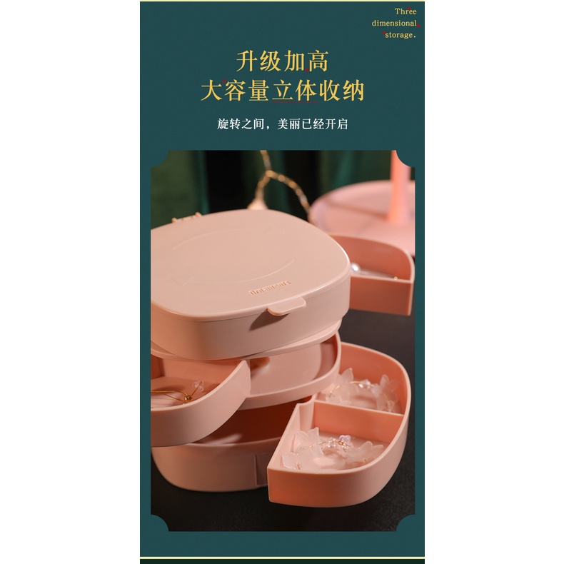 KPP2 Kotak Penyimpanan Perhiasan Premium Model Square Round Kalung Anting Cincin Gelang Storage Case Jewelry Display Box Set Pink Green nordic korea comparement slot akrilik elegan Grid Box Kecil Multi Slot Organizer