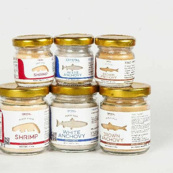 

9.9 Fasion sale Crystal of the Sea - (Set of 3 Jar 20GR) White Anchovy + Brown Anchovy + Shrimp Powder / Bubuk MPASI murah