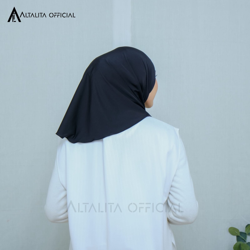 Altalita - Hijab Bergo Zyta Non Pad Instan Polos Terbaru Bahan Jersey Premium Cocok untuk Olahraga Volly Futsal Senam dan Sehari-hari