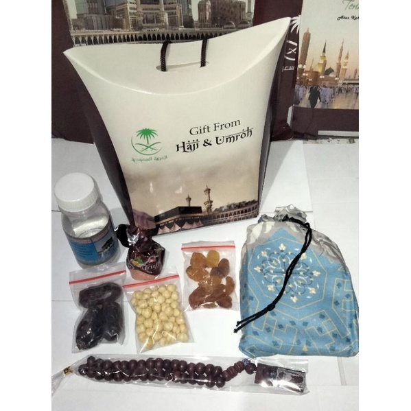 paket oleh oleh haji dan umroh mewah/ paket souvenir paperbag