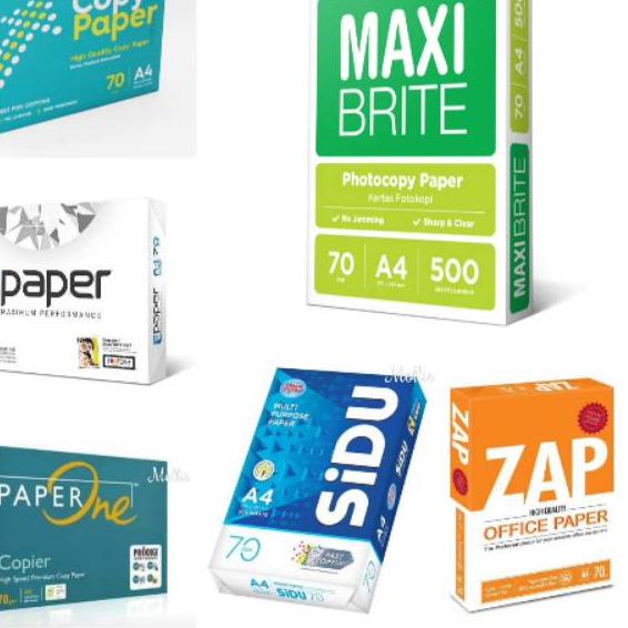

Kekinian !! Kertas fotocopy HVS A4 70gr Copy paper E-Paper | Maxi Brite | PaperOne | SIDU | Zap 레