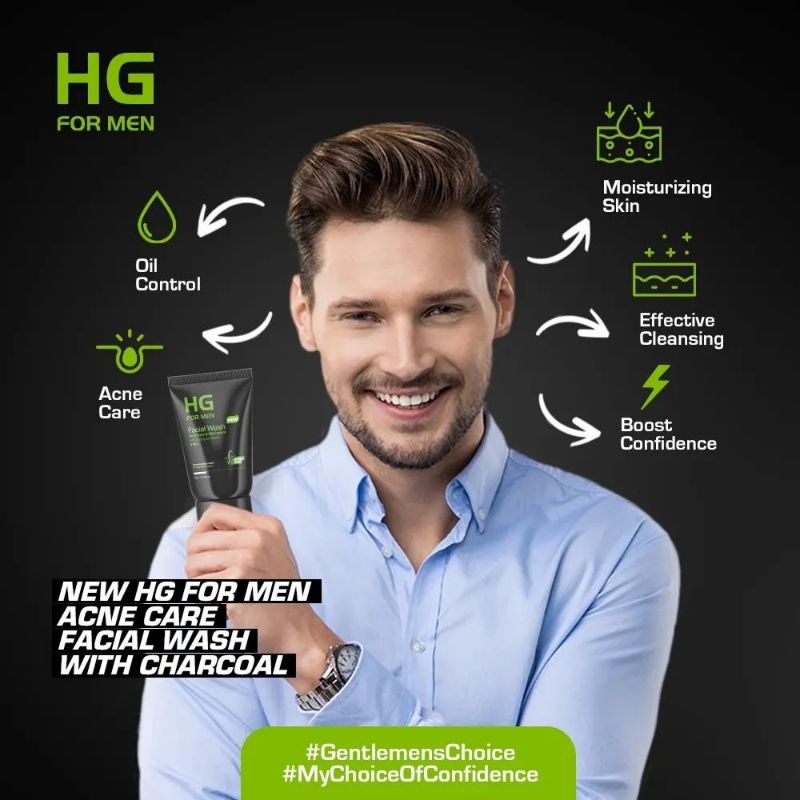 HG For Men Facial Wash Acne Care &amp; Oil Control 100ml