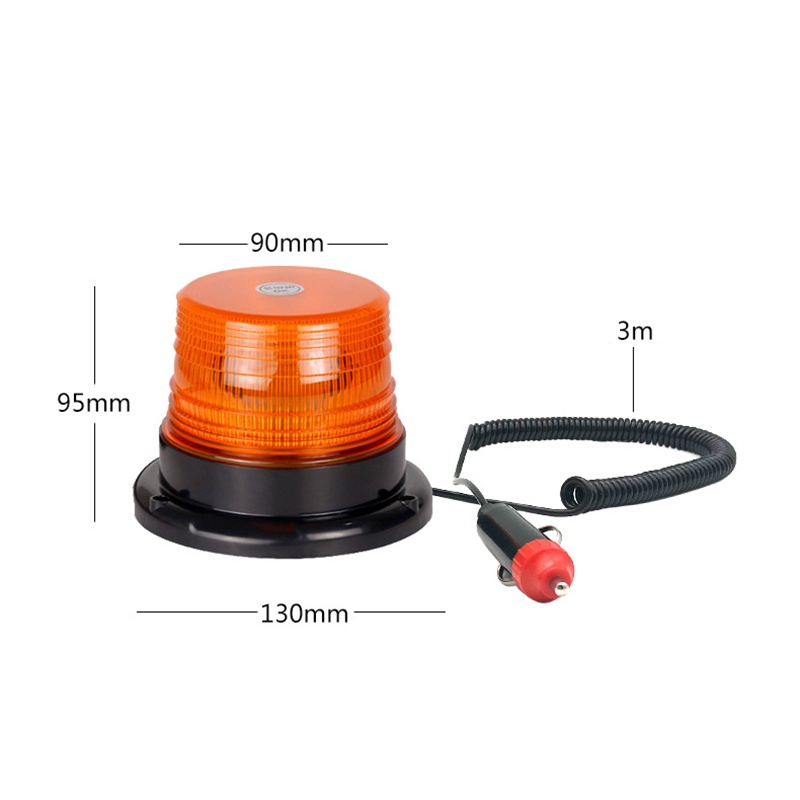 【12 LED】Lampu Emergency Rotary/Lampu Peringatan Flash Ledakan Mobil/Lampu Rotary Warning