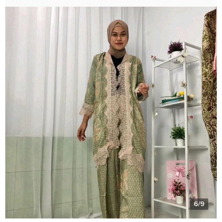 one set outer lili/batik viscose