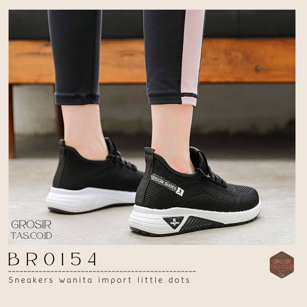 GROSIRTAS &quot;FREE BOX&quot; LV0154 Sepatu Sneakers Wanita Fashion Little Dot Import