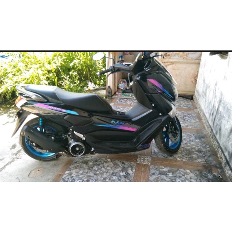 striping sticker nmax old/new 155 list motif rainbow transparan custame