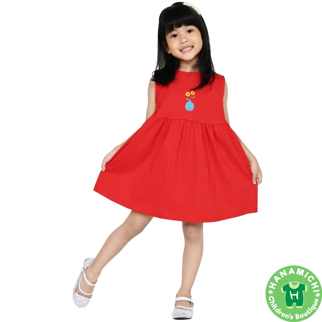 Hanamichi RIVA Dress Anak Premium Tanpa Lengan Sleeveless Balita