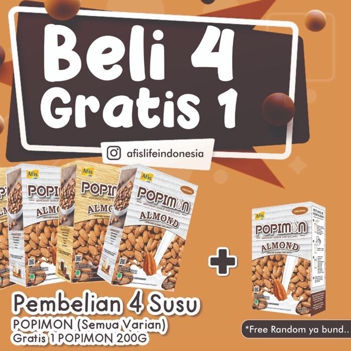

EXCLUSIVE!buy 4 GET ONE Afis Life Sari Bubuk Almond Umum Minuman kesehatan keluarga POPIMON|KD9
