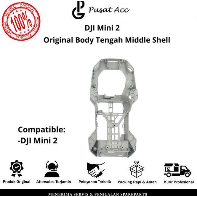 [ Promo ] Dji Mavic Mini 2 Body Tengah - Dji Mavic Mini 2 Body Middle - Drone Kamera Dan Aksesoris
