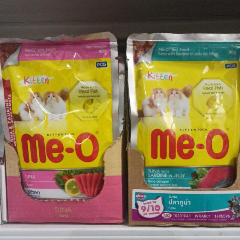 Meo Sachet 80gr all variant wetfood pouch /makanan kucing meo catfood wetfood