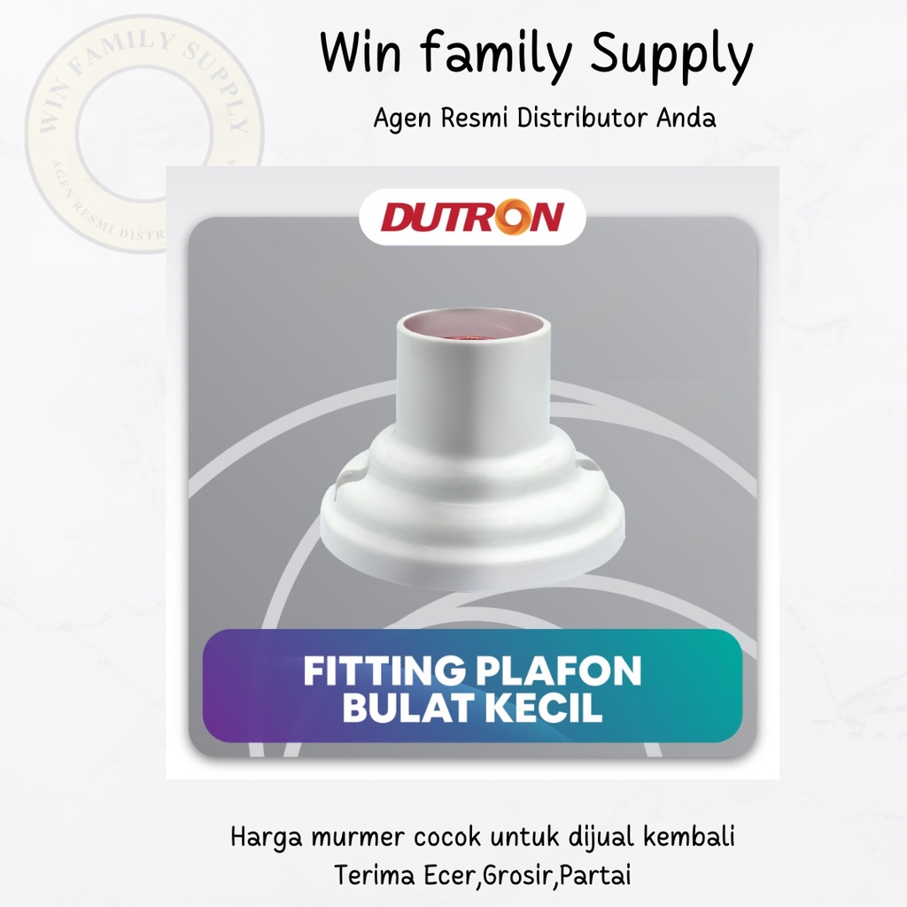 Dutron Fitting Plafon Bulat / Fiting Lampu Plafon Bulat SNI