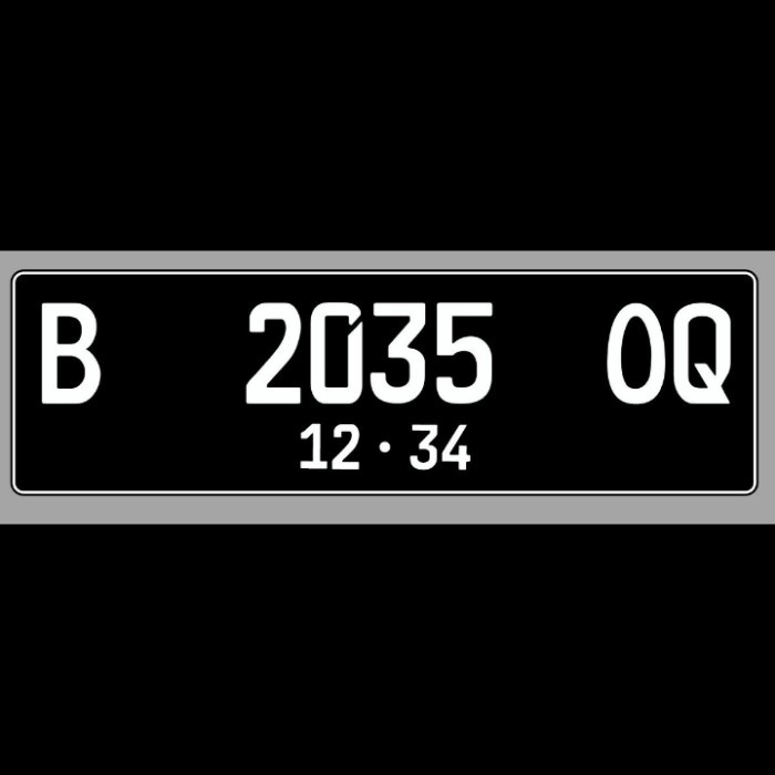 Dudukan Plat Sticker Plat Mobil Terbaru Sticker Plat Nomor Variasi Plat