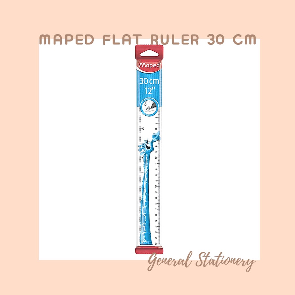 

Maped Flat Ruller 30 Cm / Penggaris Maped 30 cm
