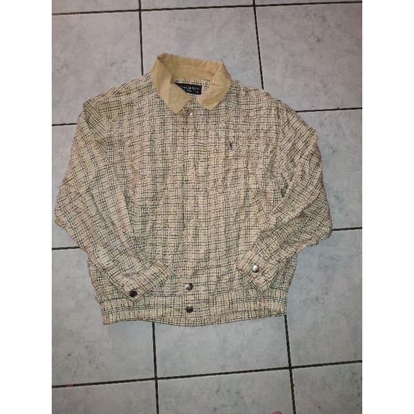 JAKET YSL TARTAN VINTAGE ORIGINAL SECOND PRIA