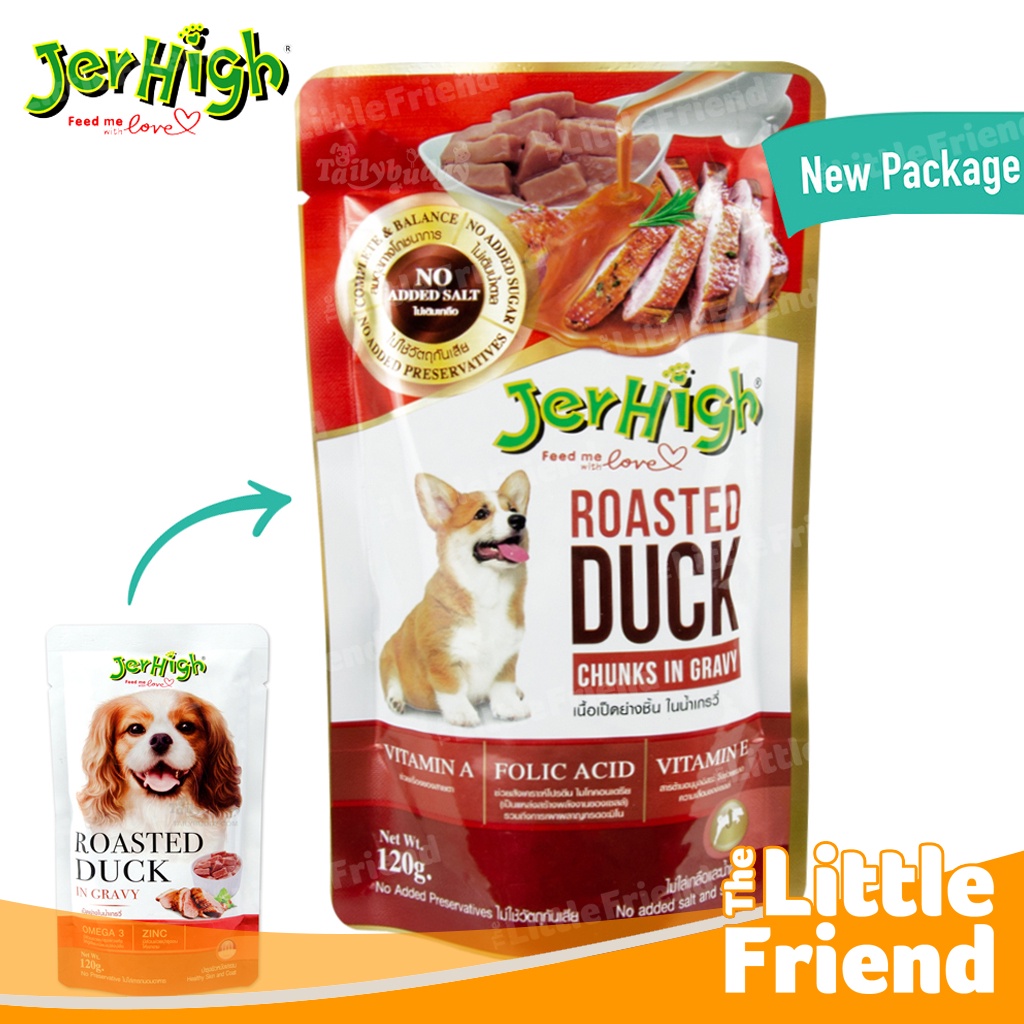 JERHIGH DOG POUCH 120 GRAM Makanan Basah Anjing Wet Dog Food Favorit