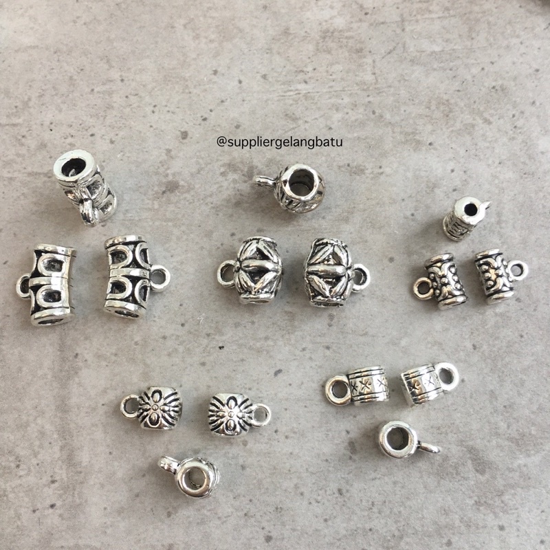 spacer aksesories model cangkir bahan kalung gelang manik