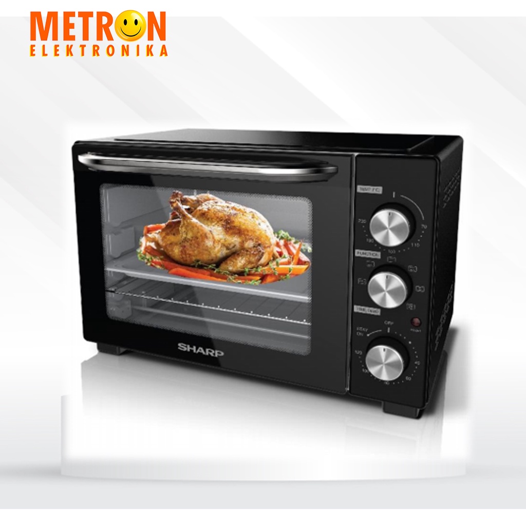 SHARP EO 25 BK ELECTRIC OVEN 550 + 450 W / 25 LITER OVEN LISTRIK / EO25BK