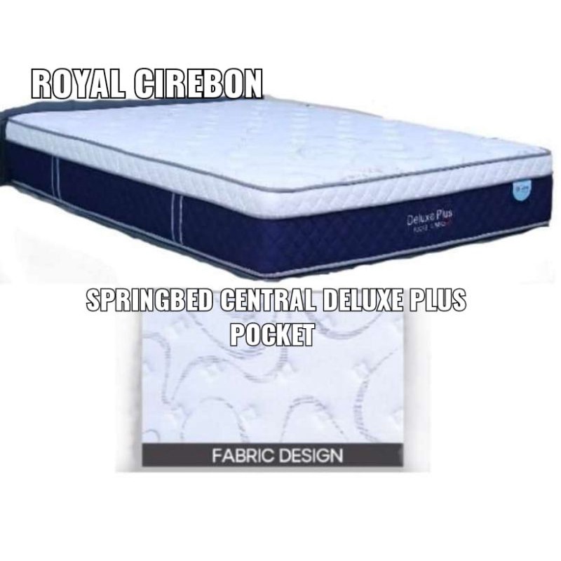 Springbed  (Promo Cirebon) Central Deluxe Plus Pocket ukuran 180 Lebar X 200 Panjang X 30 Tebal (wil