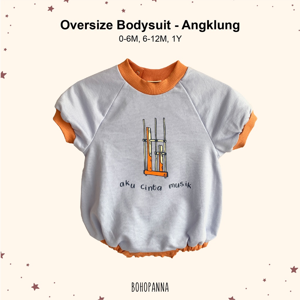 Bohopanna Oversize Bodysuit - Jumper Bayi 0-1 tahun