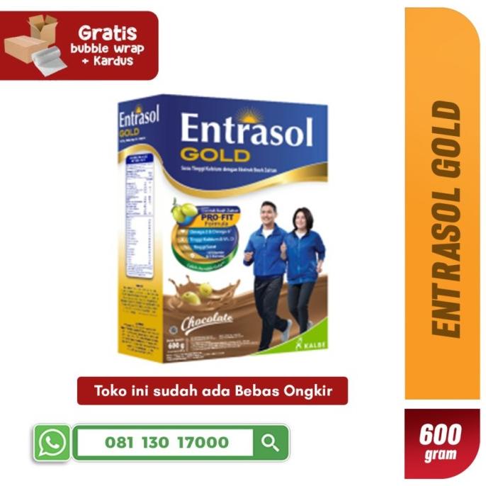 

[ COD ] Susu Bubuk / Susu Entrasol Gold Coklat 600 gram / Entrasol Chocolate