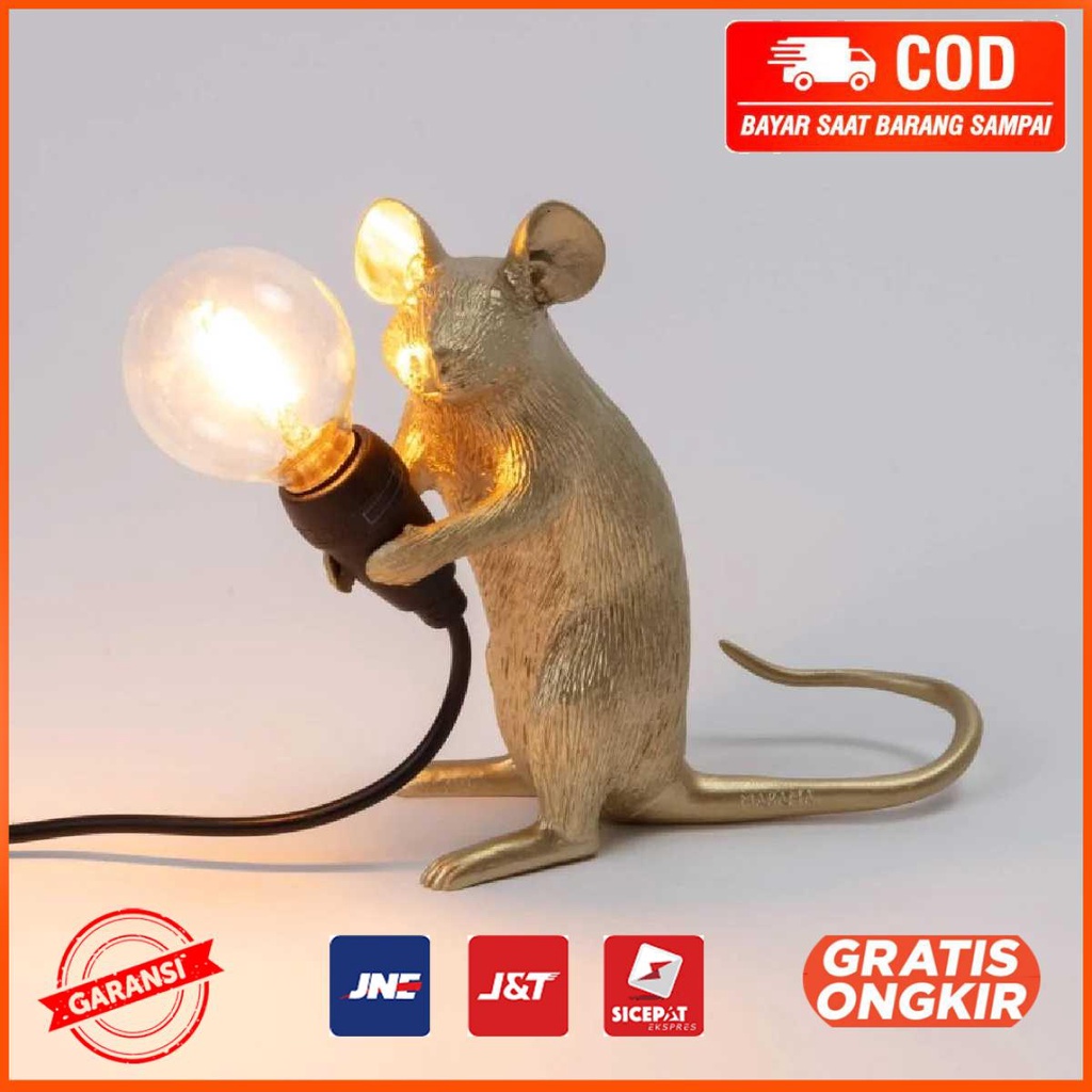 Lampu Baca LED Modern Resin Mouse Nordic Lamp E12 4W RJ01