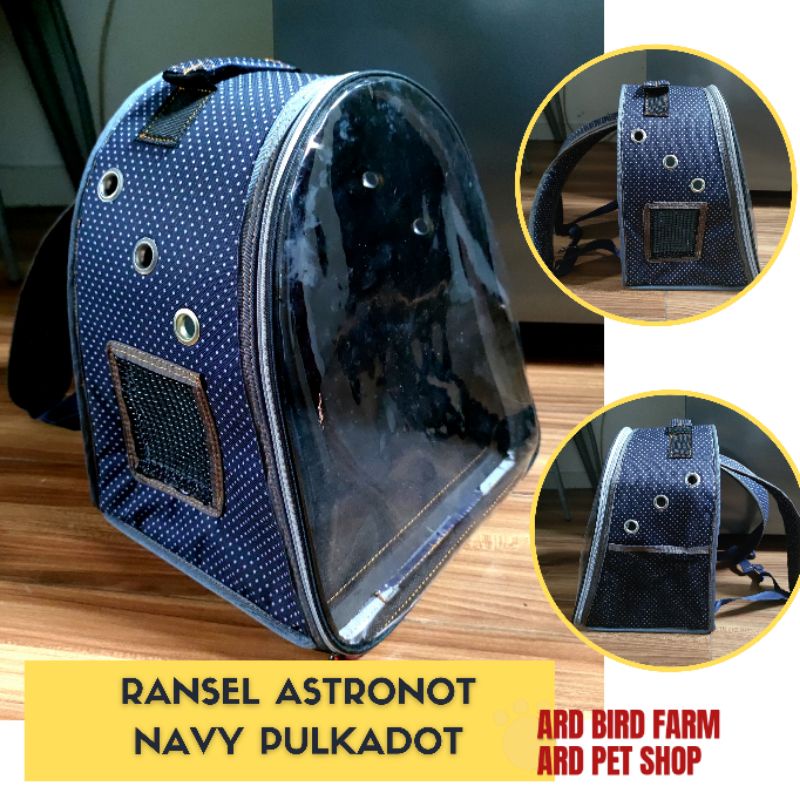 pet cargo transparan astronot tas kucing pet bag ransel gendong termurah waterproof