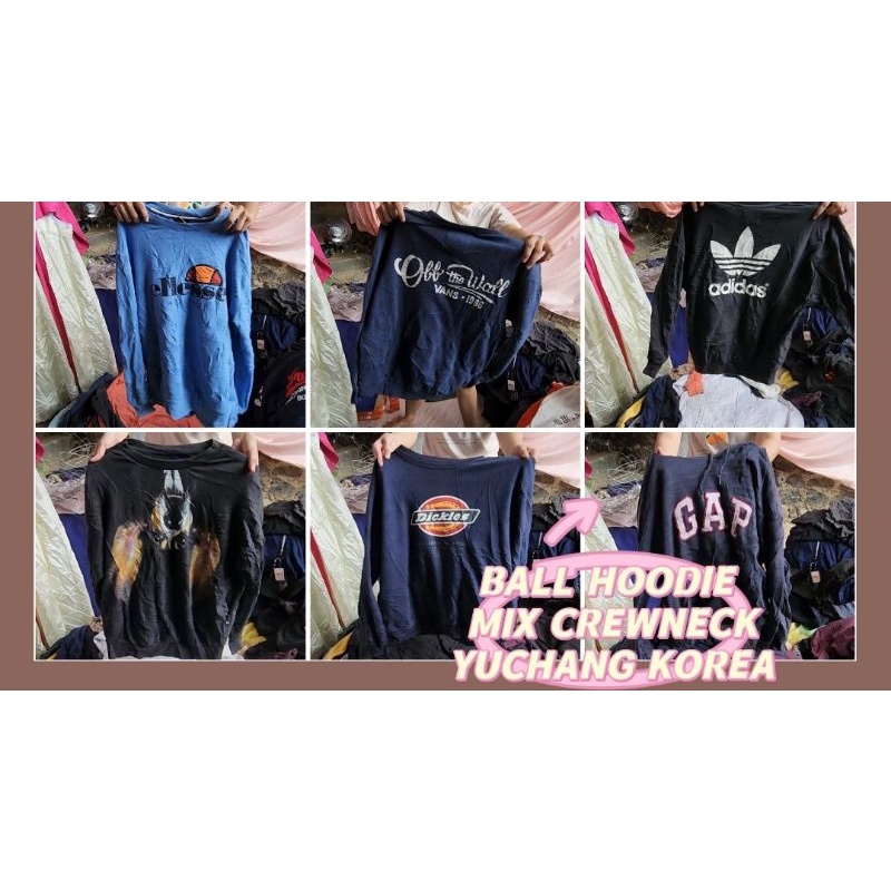 BORONGAN Hoodie mix Crewneck BRANDED KEPALA 47pcs 2,65jt