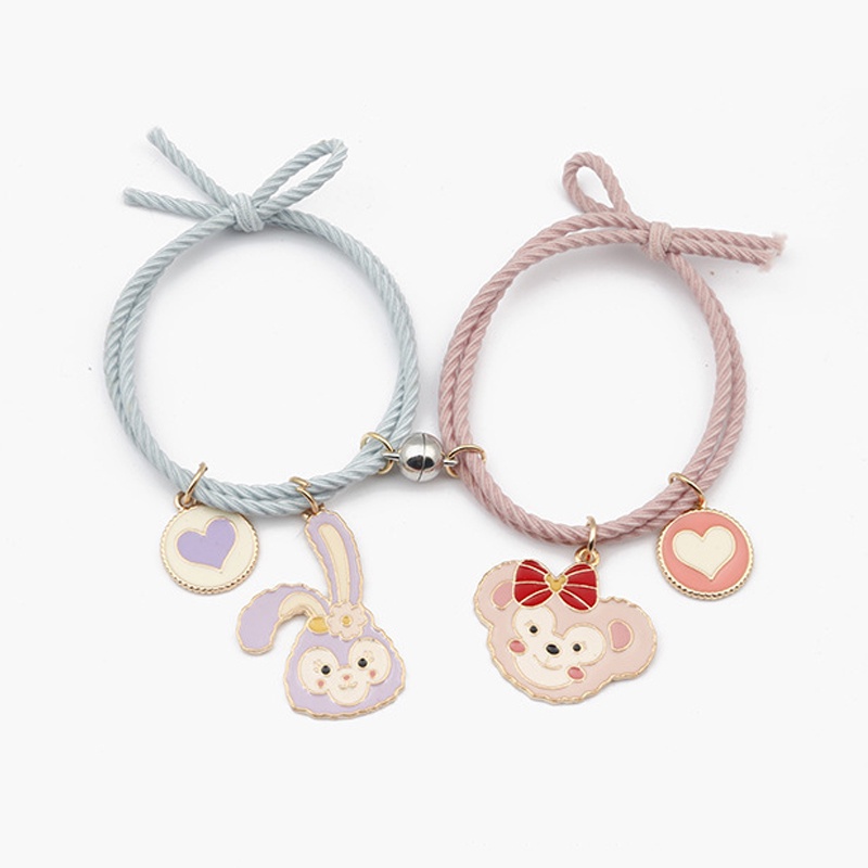 Gelang Couple / 2 Pcs Gelang Desain Astronot Kuromi Cinnamoroll Untuk Pria Dan Wanita