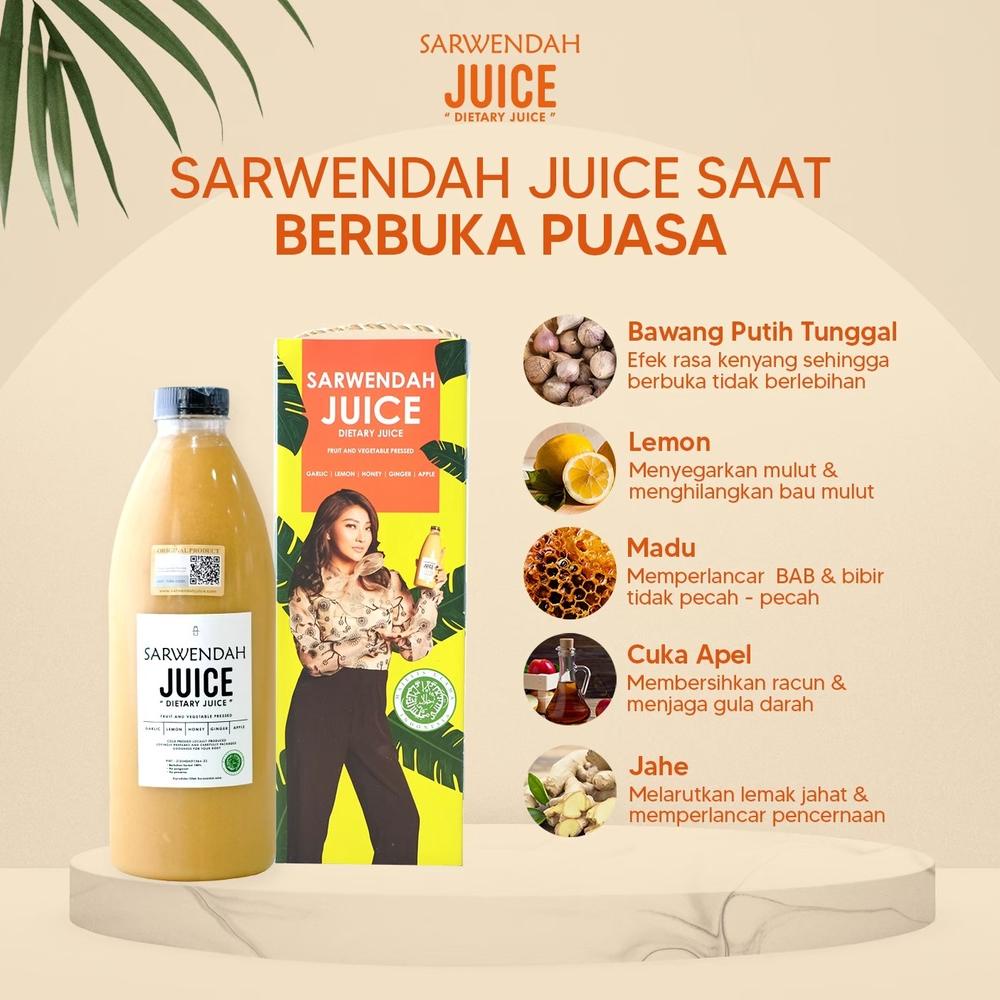 [ 650 Ml ] Sarwendah Juice - Sarwendah Jus / Jus Bawang + Madu Asli + Cuka Apel + Lemon Import + Jah