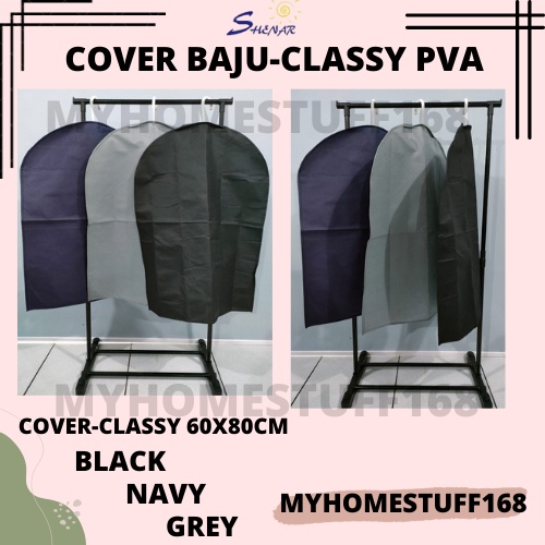 COVER BAJU BAHAN KAIN NON WOVEN COVER(CLASSY 60X80CM) DAN COVER (GAYA 60X120CM) COVER JAS / SARUNG JAS/ COVER GANTUNGAN BAJU / PELINDUNG BAJU