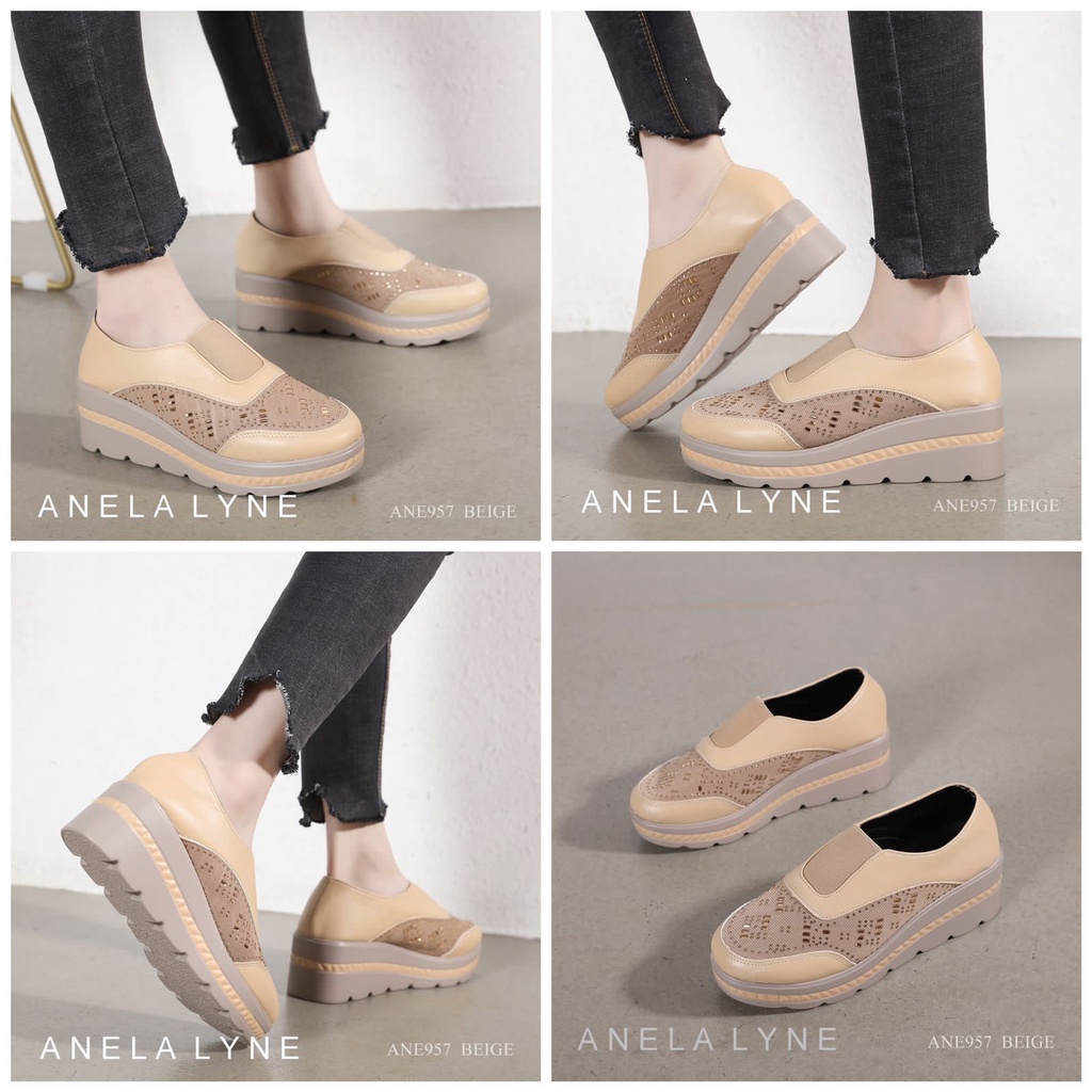 ANELA LYNE SAMONE SEPATU WEDGES SHOES ANE957 ORIGINAL