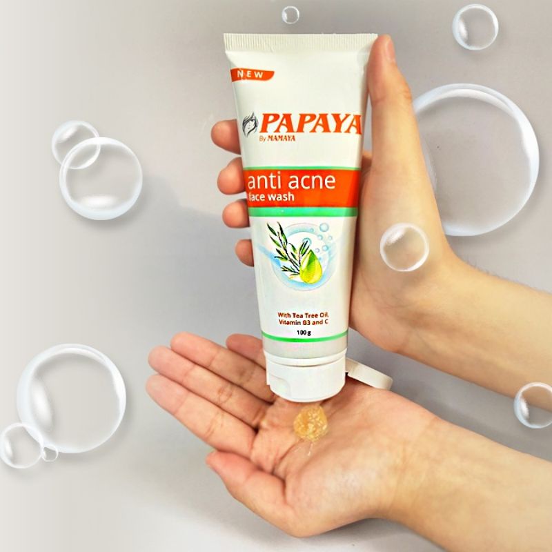 Papaya Mamaya Anti Acne Face Wash 100gr/Sabun Wajah Ance/BPOM