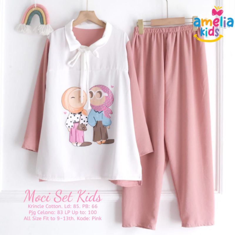 (NEW)SETELAN ANAK OOTD//GRETA/MOCI /HIJAB/BALENA/WIDSA/SPRING/VIOLIN/MEOW/BUNY/OLGA/NAIYA/MEINA/ASRA BY AMELIA