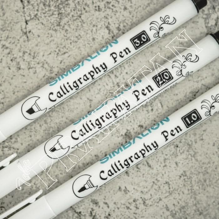 

Berkualitas Terpercaya Simbalion Calligraphy Pen 1.0/2.0/3.0 Black / Pena Promo