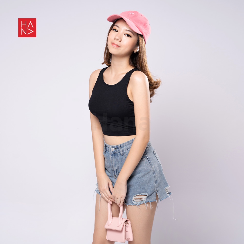 HanaFashion JKT - Sita Crop Tank Top Atasan Wanita - TT007