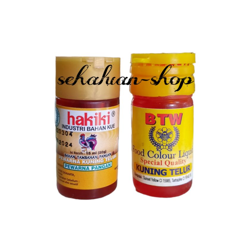 

Pewarna Makanan Kuning Telur 15ml - Food Colour Cair