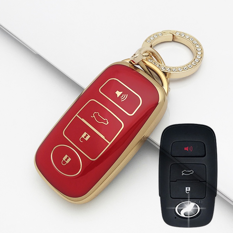 Casing Kunci Remote Mobil Bahan TPU Untuk Toyota Hilux Revo / New Innova Veloz rush Yaris Raize Perodua