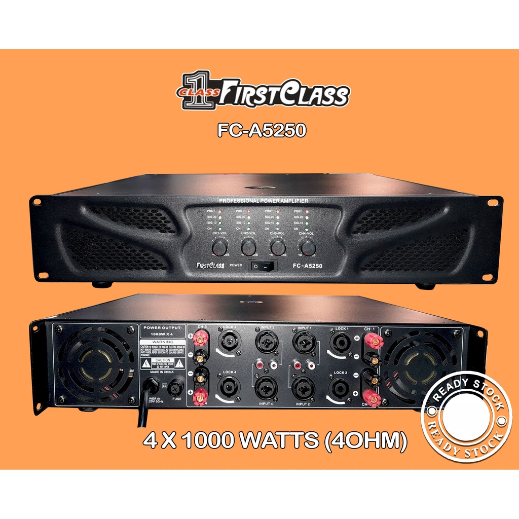 First Class FC A5250 Power Amplifier Firstclass A 5250 / A-5250