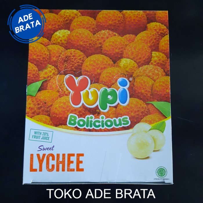 

yupi bolicious sweet lychee 1 box isi 24 pcs