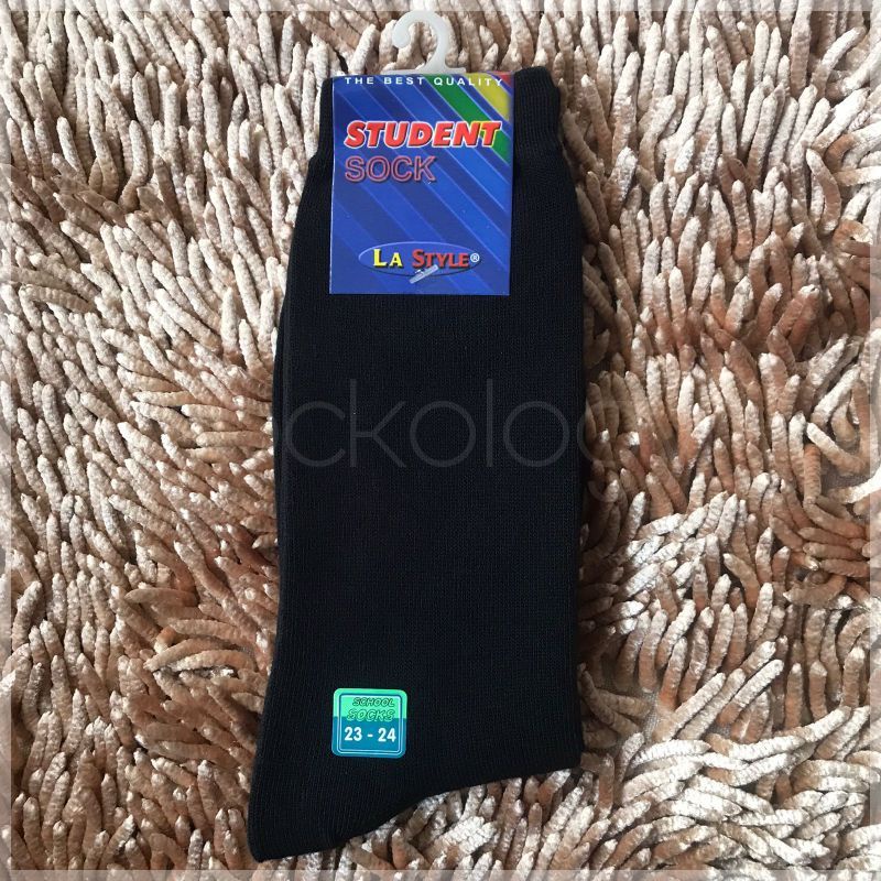 kaos kaki sekolah hitam polos. kaos kaki dewasa / anak anak, kaos kaki sebetis.