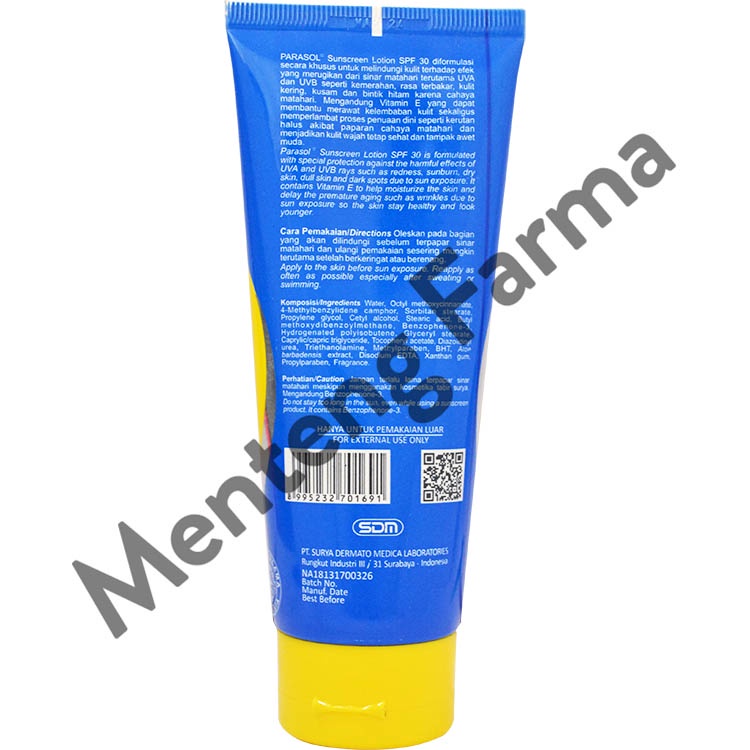 Parasol UV Guard Sunscreen SPF 30 - 100 Gram - Lotion Tabir Surya