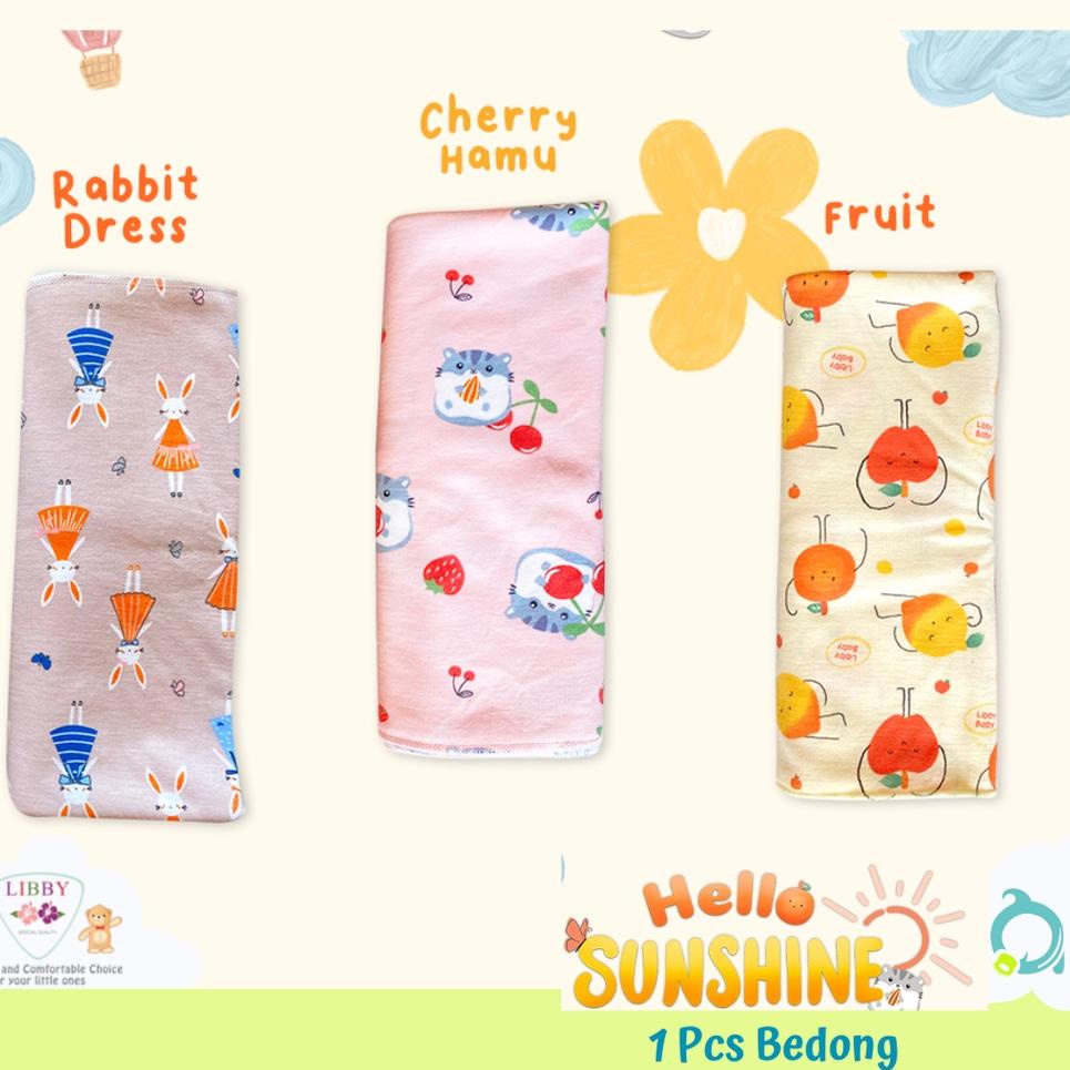 ㊔V LIBBY / MIYO 1 pcs Bedong Motif / Salur/ Polkadot ( 1 pcs ) STOK BANYAK 2180 ❁