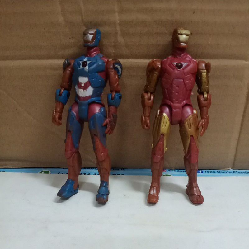 Hiasan Kue Mainan Cake Topper Ironman Set