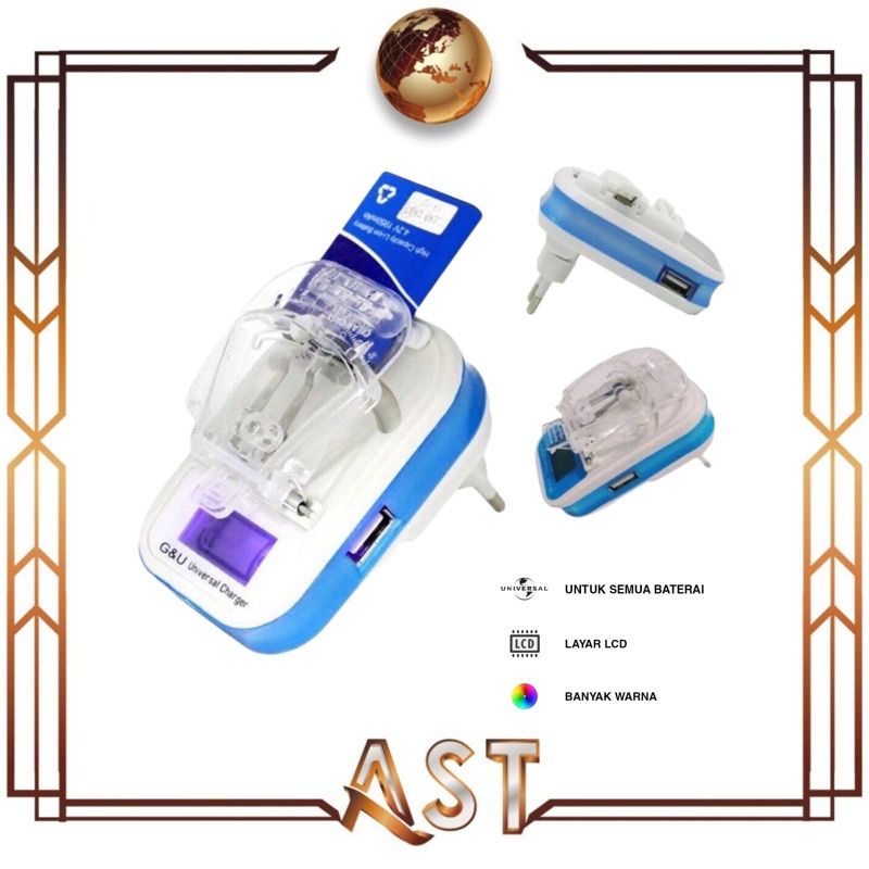 Charger Dekstop Penjepit Baterai Hp