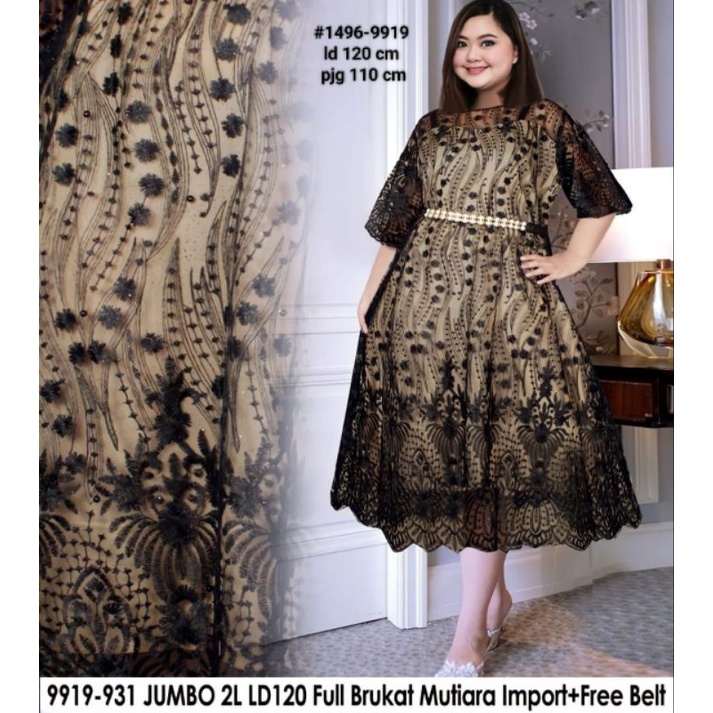 DRESS NATAL JUMBO / DRESS BRUKAT JUMBO /DRESS NATAL BIGSIZE