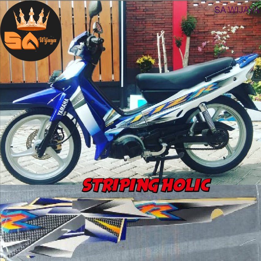 STRIPING FIZR 2004 BIRU PUTIH LIS STANDAR ORI FIZR FIZ R