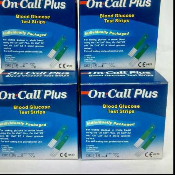 ONE CALL PLUS STRIP GULA DARAH / ON CALL PLUS STRIP GULA DARAH /STREP GULA DARAH ON CALL PLUS 25PCS