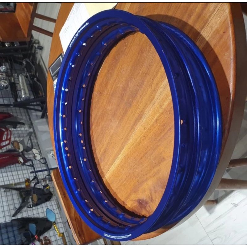 Velg veleg pelek lingkar aloy alloy titan titans 17 140 160 biru kilat