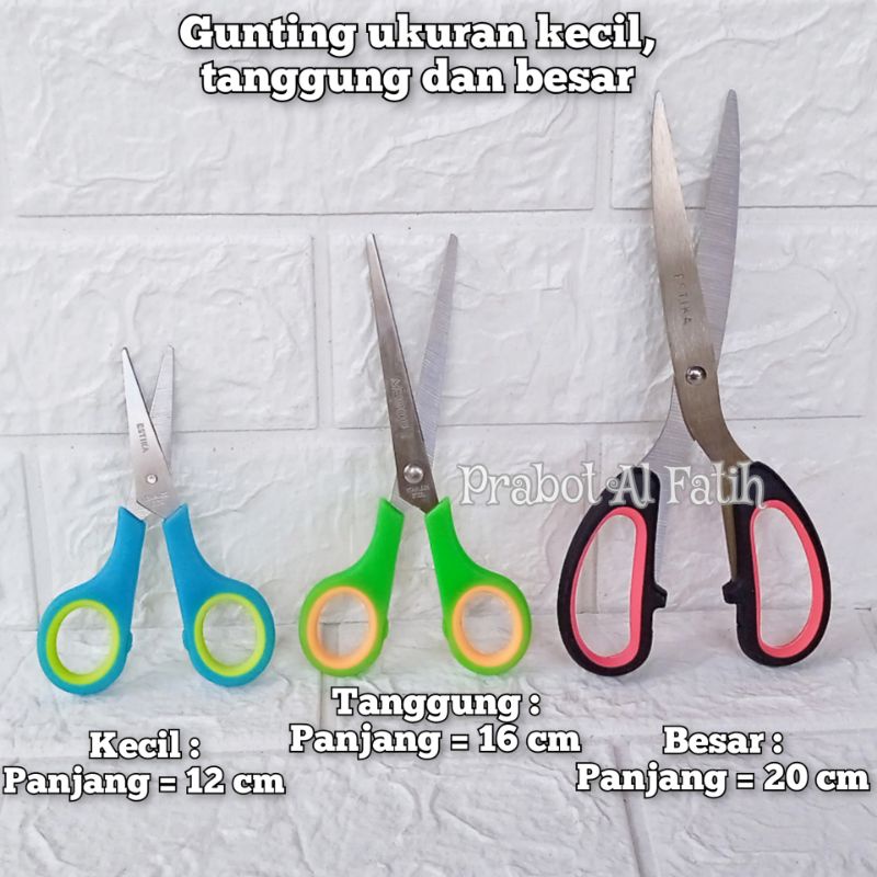 

Gunting Tajam Stainless 3 Variasi Ukuran