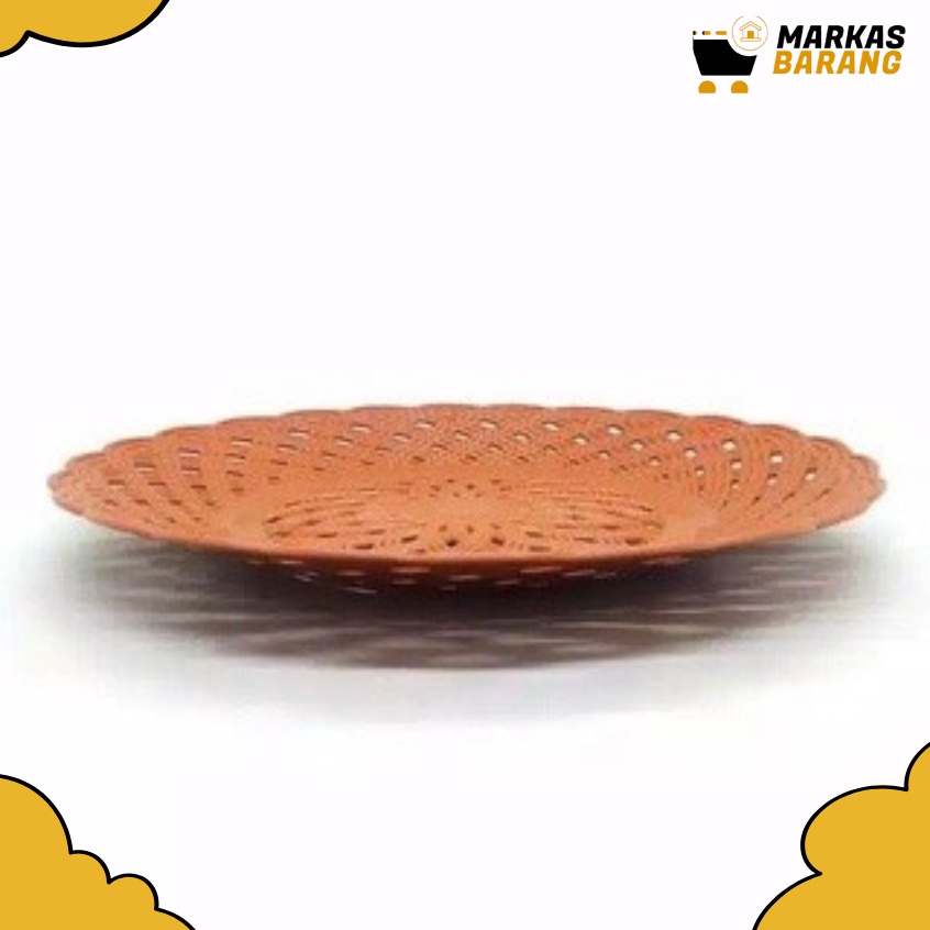 Piring Rotan Anyam Plastik/Piring Hajatan/Tatakan